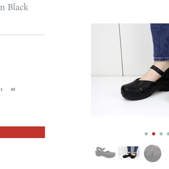 Sanita black clog size 40 Margrethe style - Picture 7 of 8